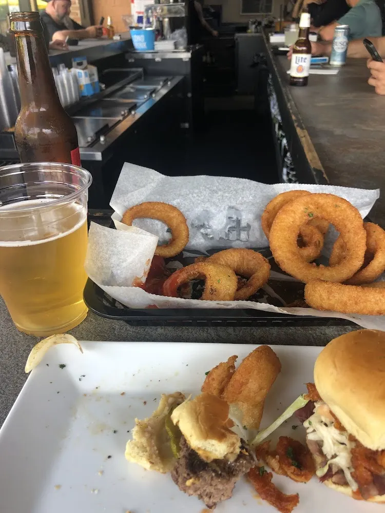 Sliders and Onion Rings